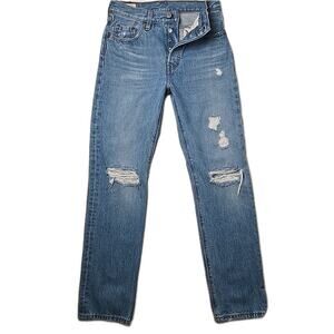 LEvi Strauss & Co. 501 Premium Denim Women's Button Fly Jeans Big E (27.5x30)